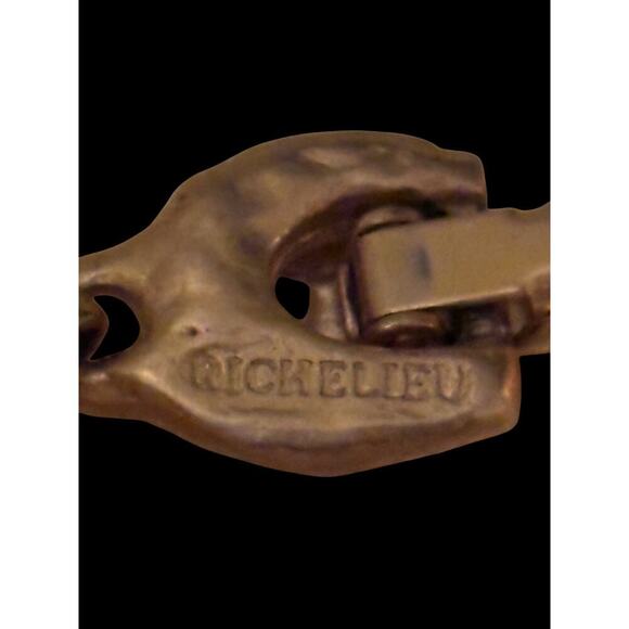 Richelieu Beaded Bangle Bracelet Faux Pearl Signed Jewelry 7” - Picture 3 of 8